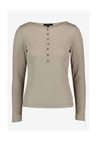 zero - Langarm-Shirt mit Knopfleiste - Chocolate Plum