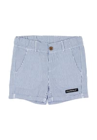 VILLERVALLA - Shorts Stripes - weiß hellblau