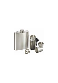 MATO® - Flachmann-Set 3-teilig „Major“ 190 ml Edelstahl - 