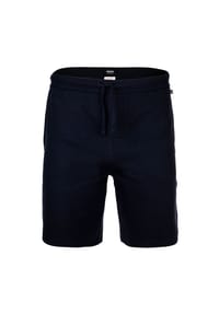 BOSS - Herren Shorts, Waffeloptik - Waffle Short, Sweatshort, Logo, Baumwollmischung - 001 BLACK