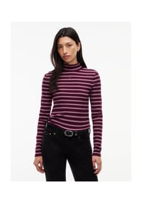 TOMMY Jeans - Langarmshirt, Logo-Stickerei, für Damen - 0EZ  RED