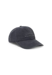 camel active - Cap aus Baumwolle mit Schriftzug - Dunkelblau