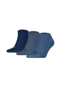 PUMA® - Sneakersocken, 3er-Pack, Logo-Design - 013 OATMEAL