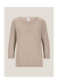 MADELEINE - Kaschmirpullover mit U-Boot-Ausschnitt - berber