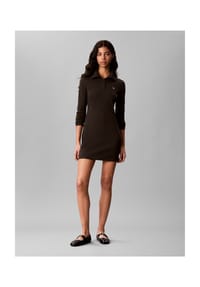 Calvin Klein Jeans - Shirtkleid, Polokragen, für Damen - UB1 BLACK