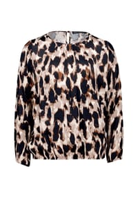 BETTY BARCLAY - Schlupfbluse langarm - Beige/Schwarz