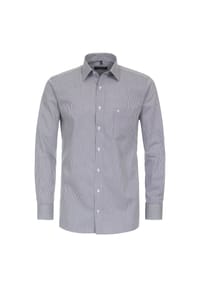 CASAMODA - Herren Businesshemd gestreift Comfort Fit - Mittelblau