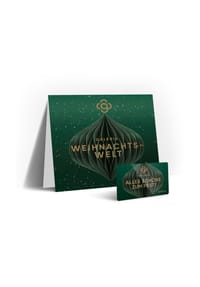 Geschenkkarte "Alles Schöne zum Fest", grün - undefined - 