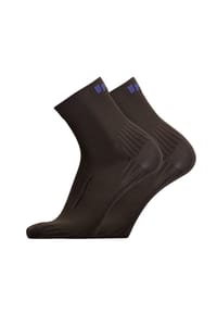 UphillSport® - Laufsocken FRONT 2er Pack mit gepolstertem Rist - Black