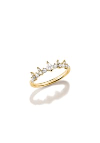 Thomas Sabo - Ring mit weißem Zirkonia - gelbgoldfarben