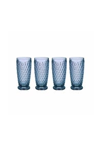 Villeroy & Boch Longdrinkgläser Boston Coloured 400 ml 4er Set - BOSTON COLOURED - blau