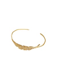 LES REINES - Golden Laurel – Armreif, 24K vergoldet - Gold