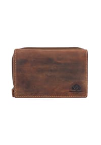 GREEN BURRY Vintage - Vintage Geldbörse RFID Leder 14 cm - braun