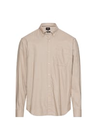 camel active - Langarm Hemd aus Leinen-Baumwoll-Mix - Beige