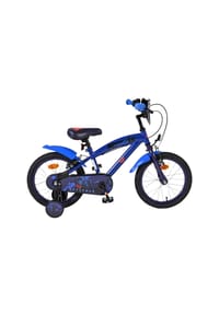 VOLARE - Kinderfahrrad Superman 16  Zoll, ohne Rücktrittbremse - blau