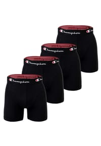 Champion® - Herren Boxershorts, 4er Pack - Baumwolle, Logobund, einfarbig - Blau/Schwarz