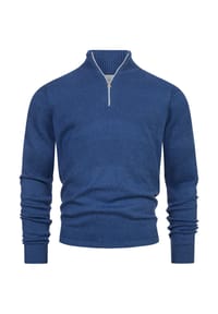 KRONSTADT - Strickpullover KSHannes Half-Zip - Charcoal Mix