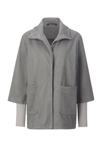 SIEH AN! - Jacke - champagner-beige-gestreift