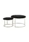 Kayoom Hocker Becky 825 2er-Set - schwarz - silber – Eiche retro Bild 11
