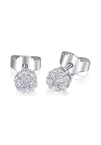 ONE ELEMENT Timeless Diamonds - 0.15 ct  Diamant Brillant Ohrringe   Ohrstecker aus 585 Weißgold - silber