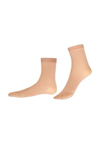ITEM m6 - Söckchen, Rippbündchen, für Damen - BUTTERSCOTCH