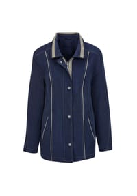 GOLDNER - Kurzgröße:  Atmungsaktive, weiche Lerana-Jacke - marine / taupe