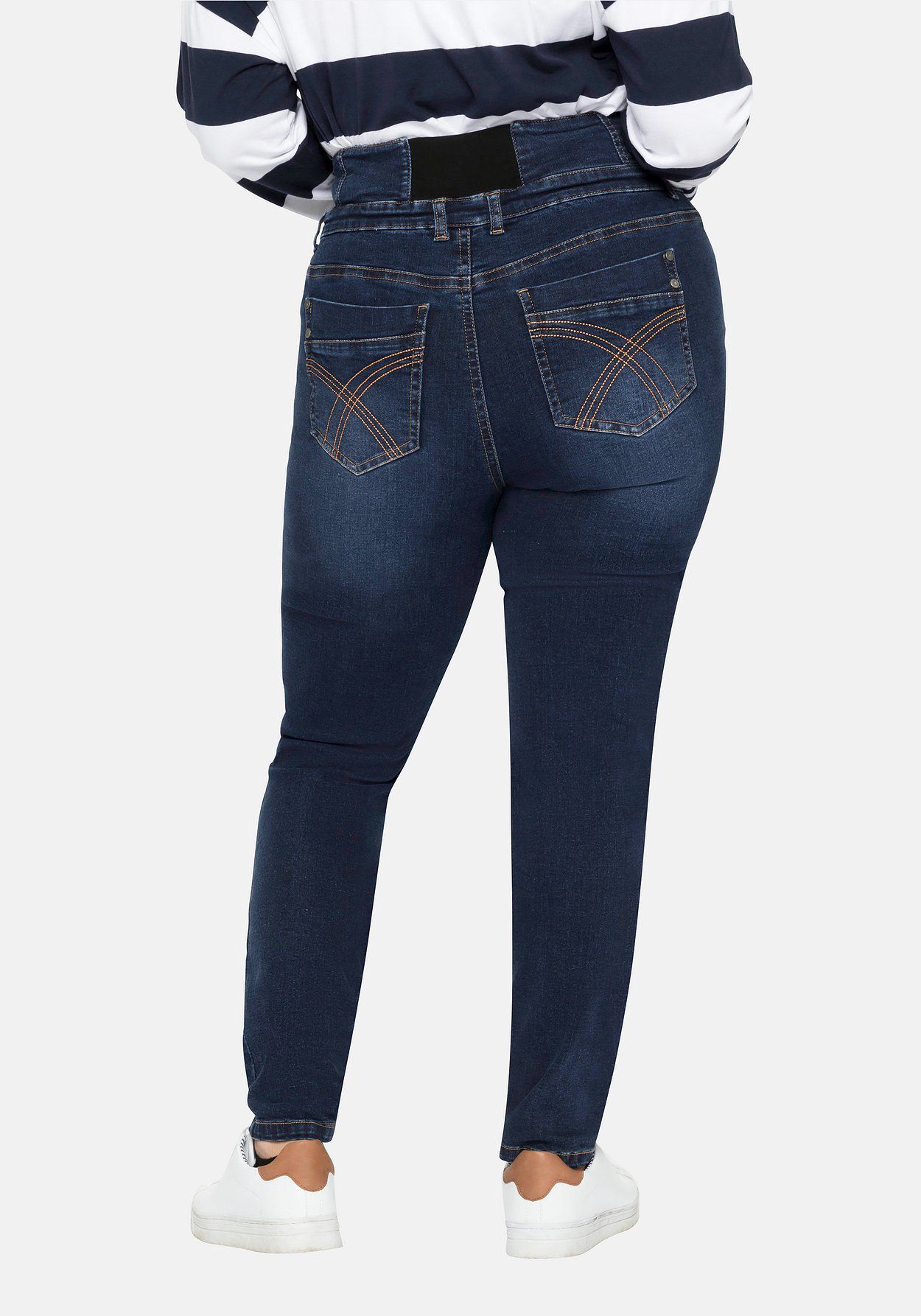 GALERIA sheego High-Waist-Bund Jeans | mit