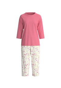 CALIDA - Capri-Pyjama Cotton Stripes, Baumwolle, für Damen - 234 SUGAR MELON