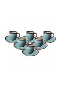 like. by Villeroy & Boch Kaffeetassen mit Untertassen Lave 190 ml 6er Set - LAVE - beige