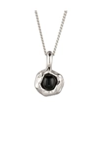 elli. - Halskette Onyx Melted Schwarz 925 Sterling Silber - Gold