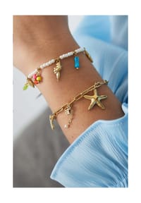 Adelia's - LIVAYA Armbänder Charmarmband mit maritimen Motiven - mehrfarbig