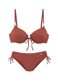 Buffalo - Bandeau-Bikini Rita, schmale Träger, für Damen - 24855 RUSTRED