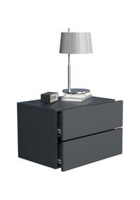 VCM. - Nachtschrank | Wandschublade | Wandboard | Nachttisch | Maße ca H. 30 x B. 45 x T. 32 cm - Usal L 45 cm - Anthrazit