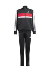 adidas - Trainingsanzug, 2-teilig, feuchtigkeitsregulierend, für Kinder - 0 BLACK/WHITE/.-R