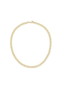 JACQUES CHARREL - Kette massiv, diamantiert, hochwertige Kupfer Zink Legierung - gold