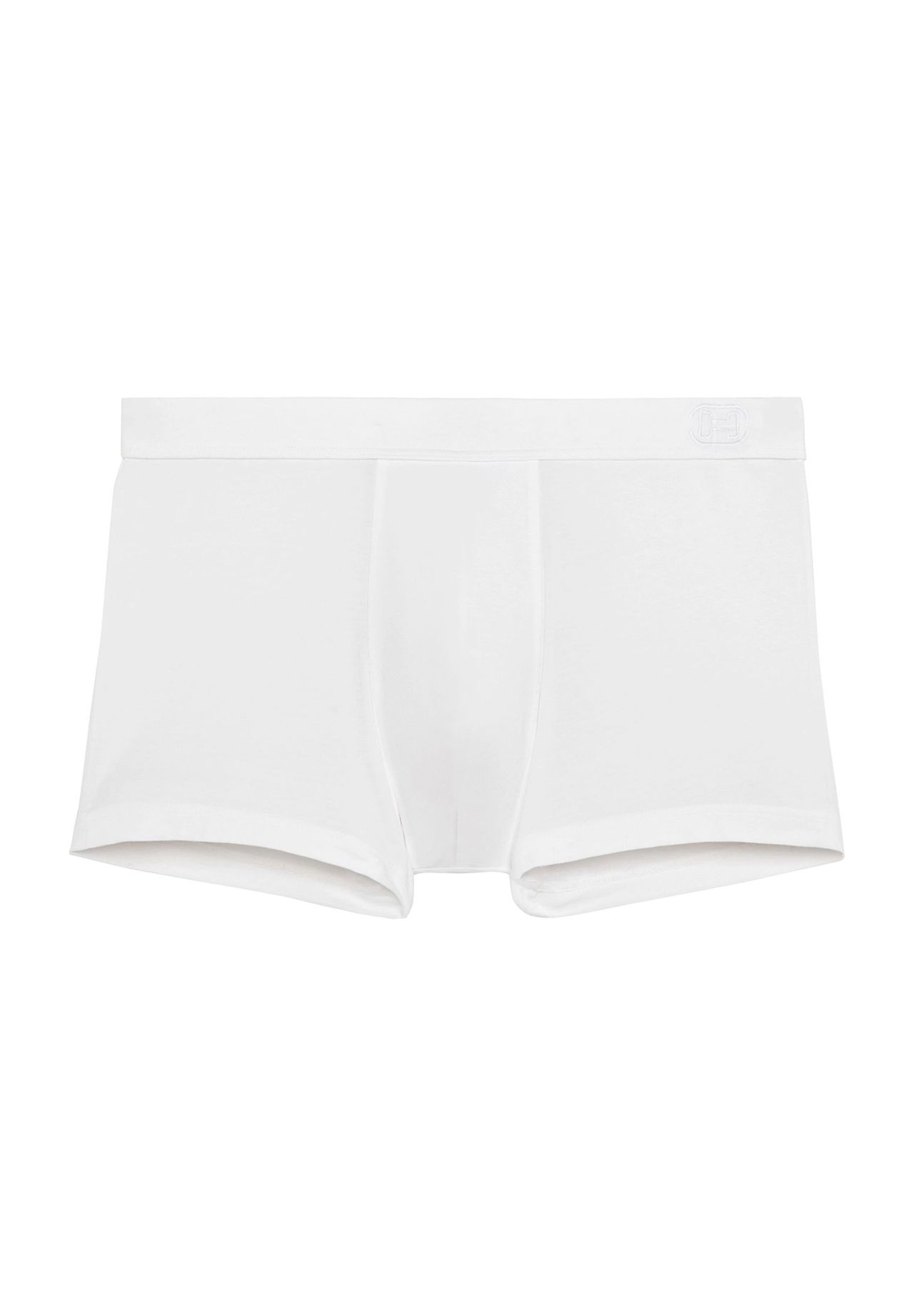 Hom Herren Weiß Trunk Baumwolle Unifarben - Bild 5