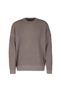HONESTY RULES - Strick Boxy Waffle Knitter - mud