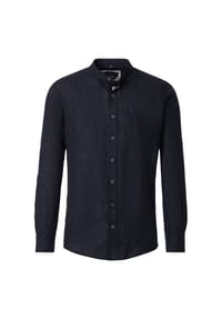 CASAMODA - Herren Leinenhemd uni Casual Fit - 304 grün