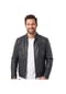NO NAME Herren Lederjacke Lammnappa blaugrau Bild 9