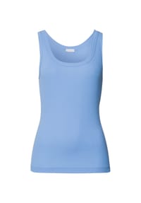 HANRO - Sleep & Lounge Loungewear-Oberteil, U-Ausschnitt, für Damen - 2542 BAY BLUE
