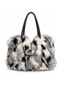 collezione alessandro® - XXL Shopper Wolke XXL Shopper aus weichem Teddy-Material - beige