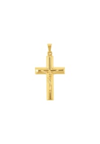 amor Kreuz mit Corpus - Motivanhänger - Gold