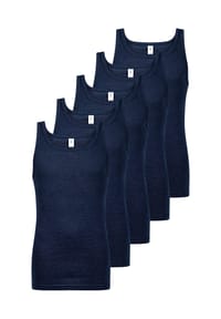 ESGE - Unterhemd / Tanktop 5er Pack - Feinripp Jeans - Marine