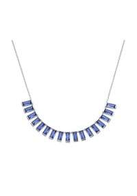GIORGIO MARTELLO MILANO - Collier Mittelteil blaue Kristallsteine, Silber 925 - blau