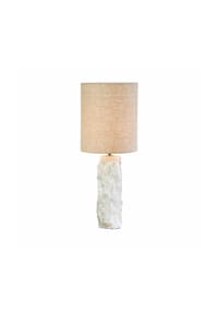 LOBERON - Tischlampe Kalvaya weiß/creme - weiß/creme