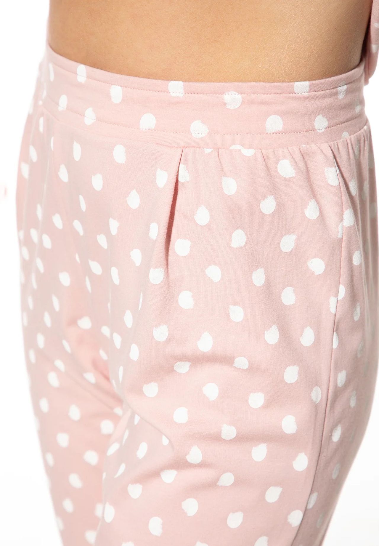 Short Stories® Schlafanzug-Hose, Gummibund, 7/8-LäNge, FüR Damen, Rosa, Xs