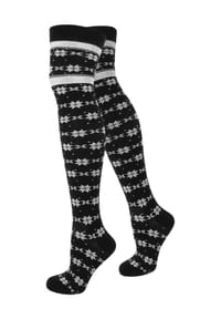 normani® - 1 Paar Overknees Norweger-Star - Schwarz