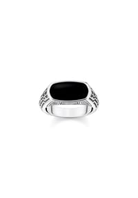Thomas Sabo Rebel at heart - Ring Lebensweg schwarz - silberfarben,  schwarz