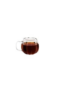 COFI - Gläser-Set mit Henkel in modernem Design - 400 ml, Borosilikatglas - Transparent 1 Stück