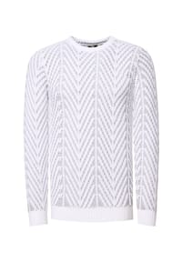RUSTY NEAL - Strickpullover mit angesagtem Design - Schwarz